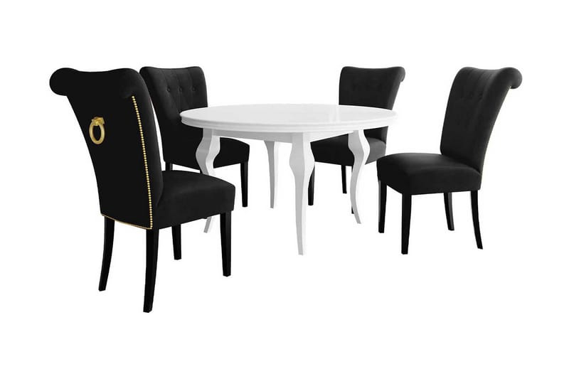 Spisebordssæt, Sort