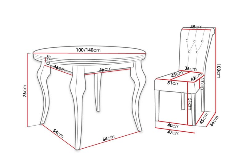 Spisebordssæt - Sort - Møbler - Borde - Spisebordssæt