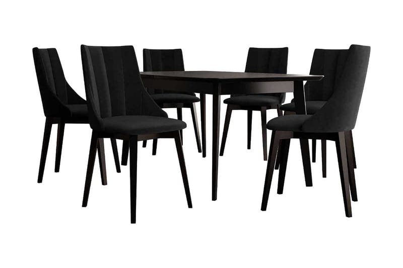 Spisebordssæt, Sort