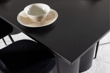 Spisegruppe Venture Home Olivia spisegruppe 210 cm rektangulær med 6 Polar-stole Sort/Sort/Sort - Møbler - Borde - Spisebordssæt