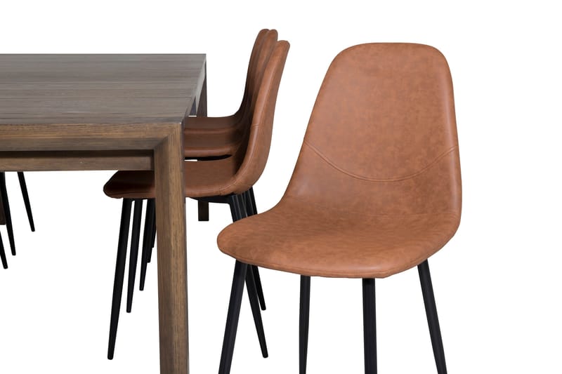 Torresolana Spisebord med 8 pontus Køkkenstol Kunstlæder - Møbler - Borde - Spisebordssæt