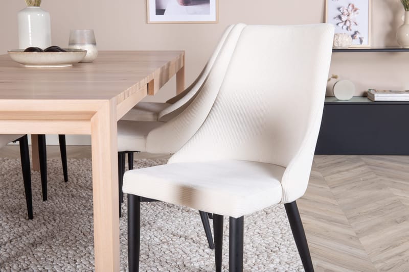 Torresolana Spisebordssæt 170 cm + 6 st Ludde Spisebordsstol - Møbler - Borde - Spisebordssæt