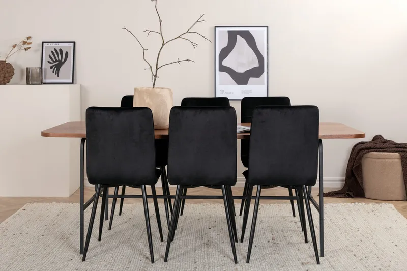 Uno spisebord med 6st Windu Lyx spisebordsstol, undefined