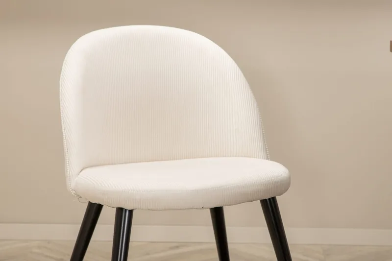 Unos Spisebordssæt 200 cm inkl 4 Valera Manchesterstole - Valnødsbrun/Sort/Beige - Møbler - Borde - Spisebordssæt