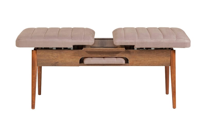 Valsot Udvideligt Spisebordssæt 129 cm - Hvid/Grå - Møbler - Borde - Spisebordssæt