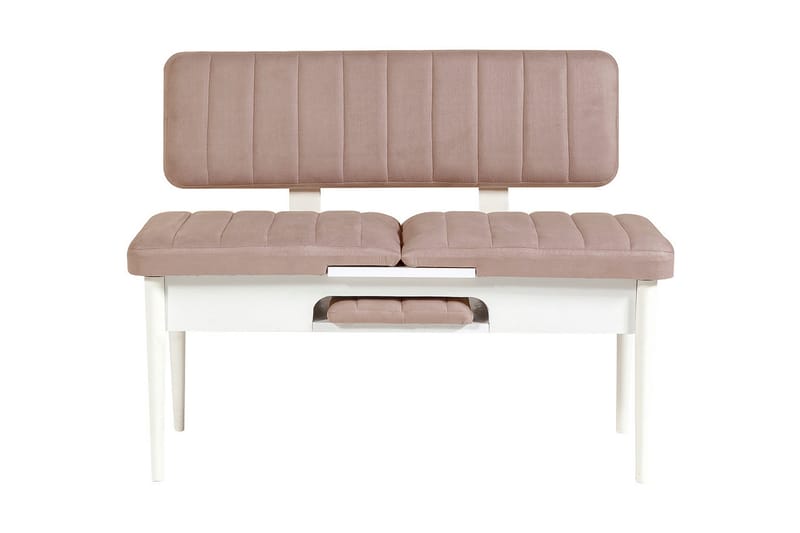 Valsot Udvideligt Spisebordssæt 129 cm - Hvid/Grå - Møbler - Borde - Spisebordssæt