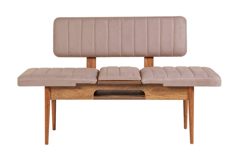 Valsot Udvideligt Spisebordssæt 129 cm - Hvid/Grå - Møbler - Borde - Spisebordssæt