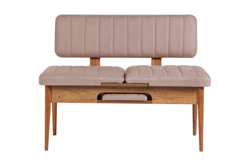 Valsot Udvideligt Spisebordssæt 129 cm - Hvid/Grå - Møbler - Borde - Spisebordssæt