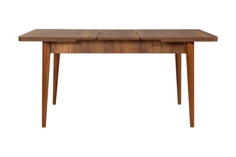 Valsot Udvideligt Spisebordssæt 129 cm - Hvid/Mørkebrun - Spisebordssæt