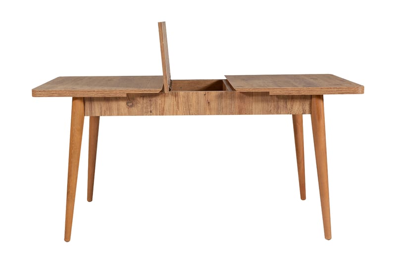 Valsot Udvideligt Spisebordssæt 129 cm - Natur/Grå/Brun - Spisebordssæt