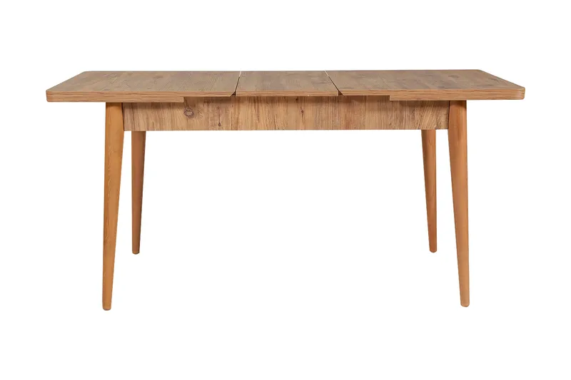 Valsot Udvideligt Spisebordssæt 129 cm - Natur/Grå/Brun - Møbler - Borde - Spisebordssæt