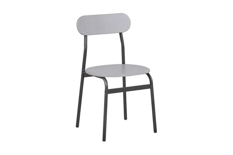 Velden Spisebordssæt 110 cm Inkl 4 Stole - Grå/Sort - Møbler - Borde - Spisebordssæt