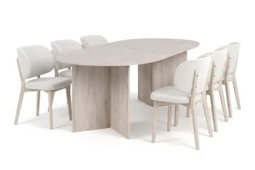 180 cm - Sortbejdset eg