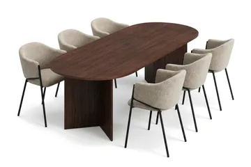 220 cm - Mørk brun