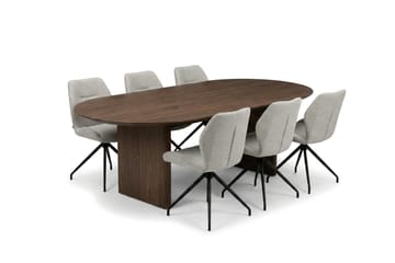 220 cm - Mørk brun