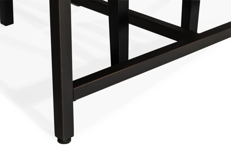 Wilmer Spisebordssæt 140 cm med 4 Tone Lænestol - Rustik Elm/Sort PU - Møbler - Borde - Spisebordssæt