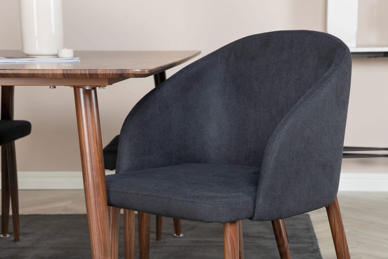 Ypas Matgrupp 180 cm + 6 st Kullersbro Matstolar Venture Home Brown - Møbler - Borde - Spisebordssæt