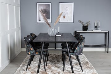 Zenazmi Spisebordssæt 195 cm + 6 Sedavi Spisebordsstole - Møbler - Borde - Spisebordssæt