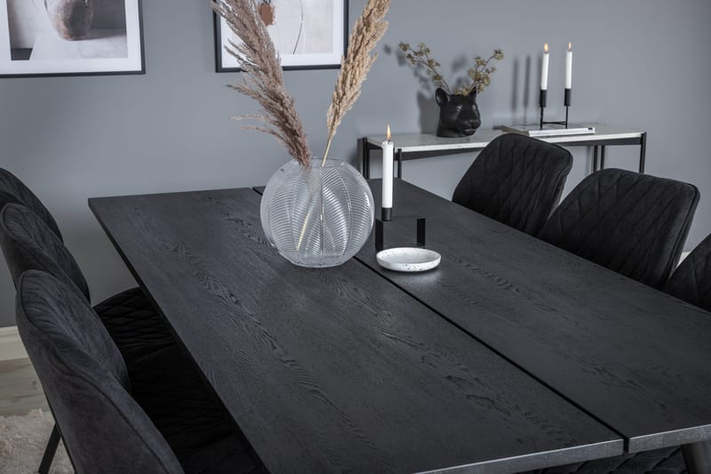 Zenazmi Spisebordssæt 195 cm + 6 st Sumoas Spisebordsstole - Møbler - Borde - Spisebordssæt