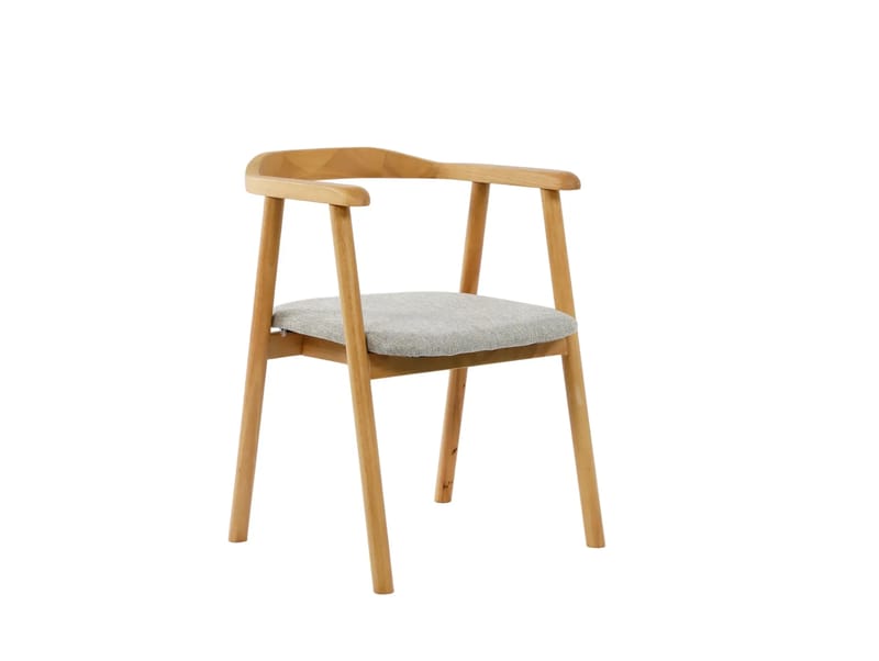 Spisegruppe Bark Peyra 120-220 cm Eg Eg/Beige - Møbler - Borde - Spisebordssæt