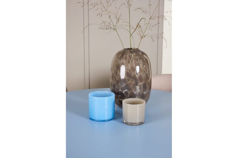 Spisegruppe Bootcut Rundt 110 cm Babyblå med 4 stk. Astoria Stole Beige - Beige - Møbler - Borde - Spisebordssæt