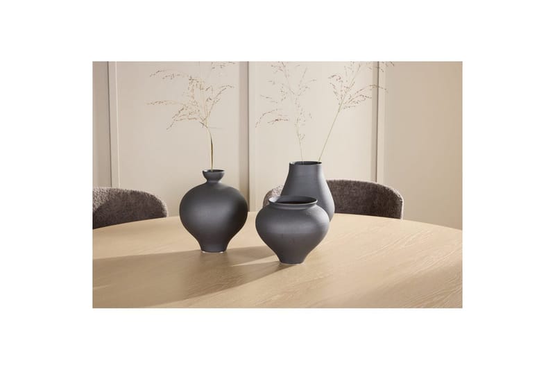 Spisegruppe Copenhagen Rundt 140 cm med 6 Astoria Stole Hvid / Sort, Brun - Hvid / Sort, Brun - Møbler - Borde - Spisebordssæt