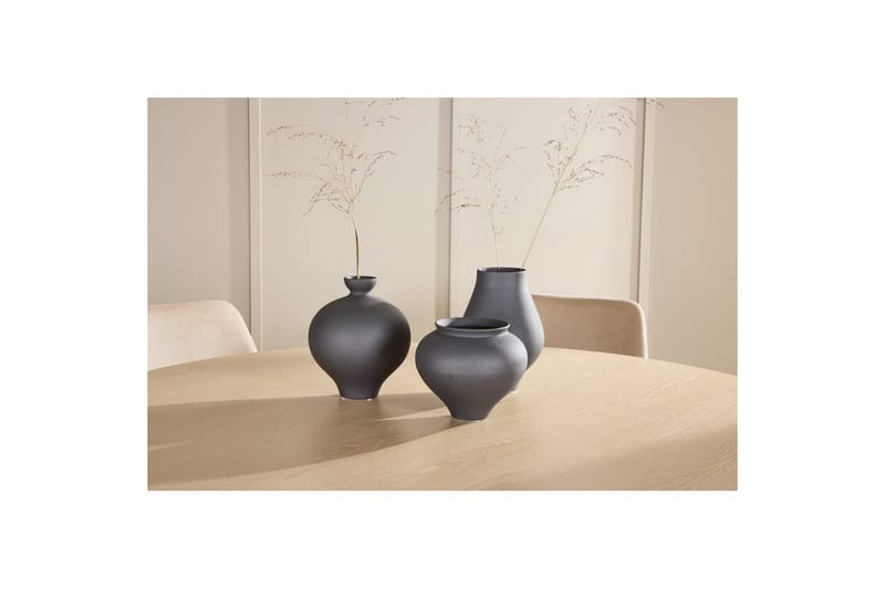 Spisegruppe Copenhagen Rundt 140 cm med 6 Night Stole Hvid / Sort - Hvid / Sort - Møbler - Borde - Spisebordssæt