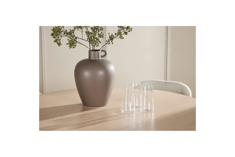 Spisegruppe Flora Rund 120 cm Hvid med 4 stk Lilja Stole - Møbler - Borde - Spisebordssæt