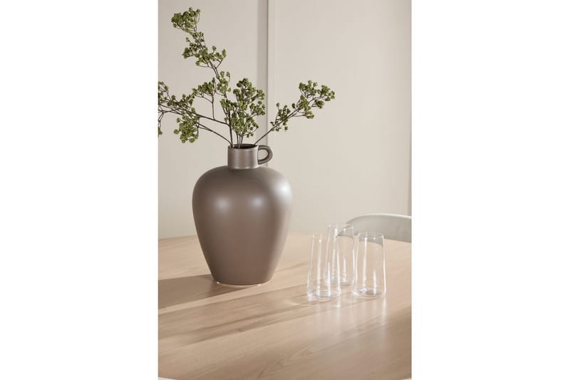 Spisegruppe Flora Rund 120 cm Hvid med 4 stk Lilja Stole - Møbler - Borde - Spisebordssæt