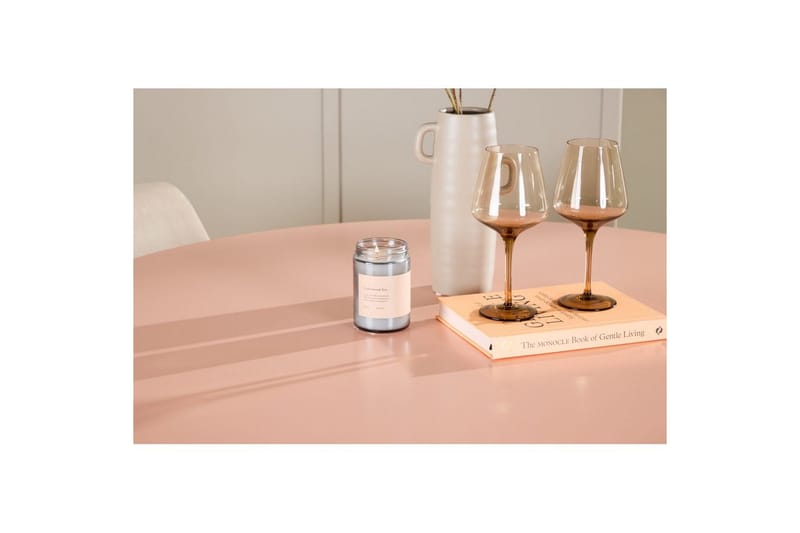 Spisegruppe Lanzo Rund 120 cm med 4 stk. Night Stole Rosa - Rosa - Møbler - Borde - Spisebordssæt