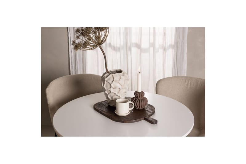 Spisegruppe Rundt spisebordssæt Hamden, Modesto Beige - Beige - Møbler - Borde - Spisebordssæt