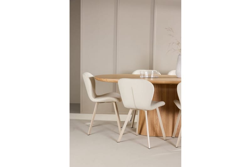 Spisegruppe Stjärnö 200x90 cm Natur med 6 stk. Lilja Stole - Møbler - Borde - Spisebordssæt