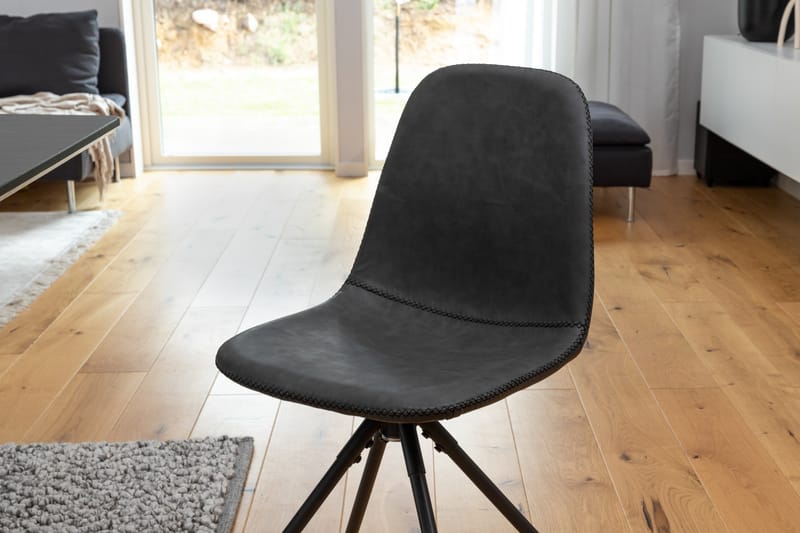 Spisegruppe Venture Home Inca spisegruppe udtrækkelig 160 cm rektangulær med 6 Polar-stole Sort - Møbler - Borde - Spisebordssæt