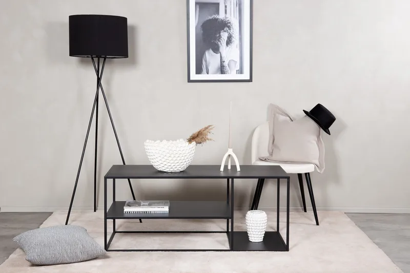 Staal Sofabord 50 cm - Sort - Møbler - Borde - Sofabord