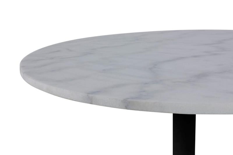 Stabby Rundt Spisebord 110 cm i Marmor - Hvid - Møbler - Borde - Spisebord og køkkenbord