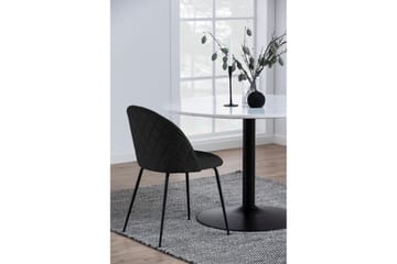 Stabby Rundt Spisebord 110 cm i Marmor - Hvid - Møbler - Borde - Spisebord og køkkenbord