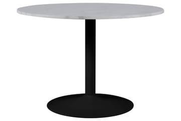 Stabby Rundt Spisebord 110 cm i Marmor - Hvid - Møbler - Borde - Spisebord og køkkenbord