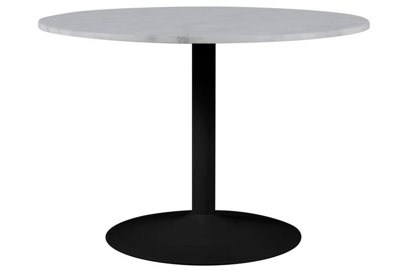 Stabby Rundt Spisebord 110 cm i Marmor - Hvid - Møbler - Borde - Spisebord og køkkenbord