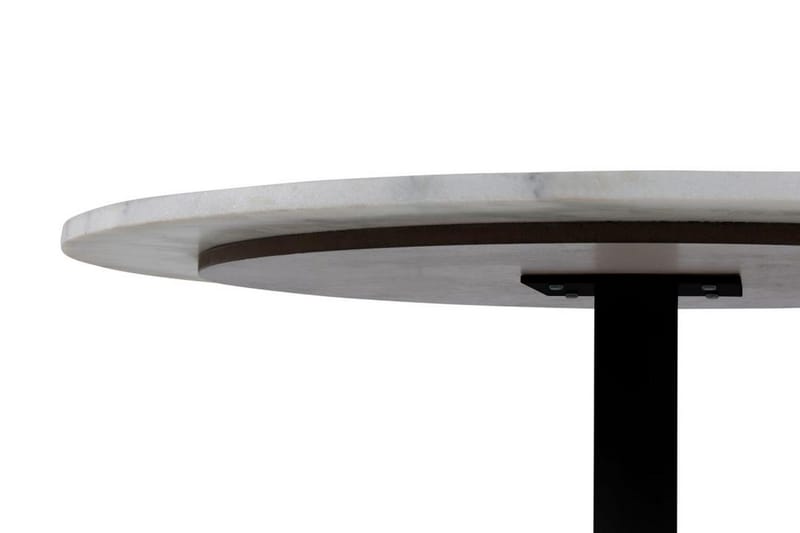 Stabby Rundt Spisebord 110 cm i Marmor - Hvid - Møbler - Borde - Spisebord og køkkenbord