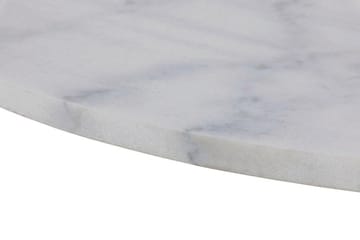 Stabby Rundt Spisebord 110 cm i Marmor - Hvid - Møbler - Borde - Spisebord og køkkenbord