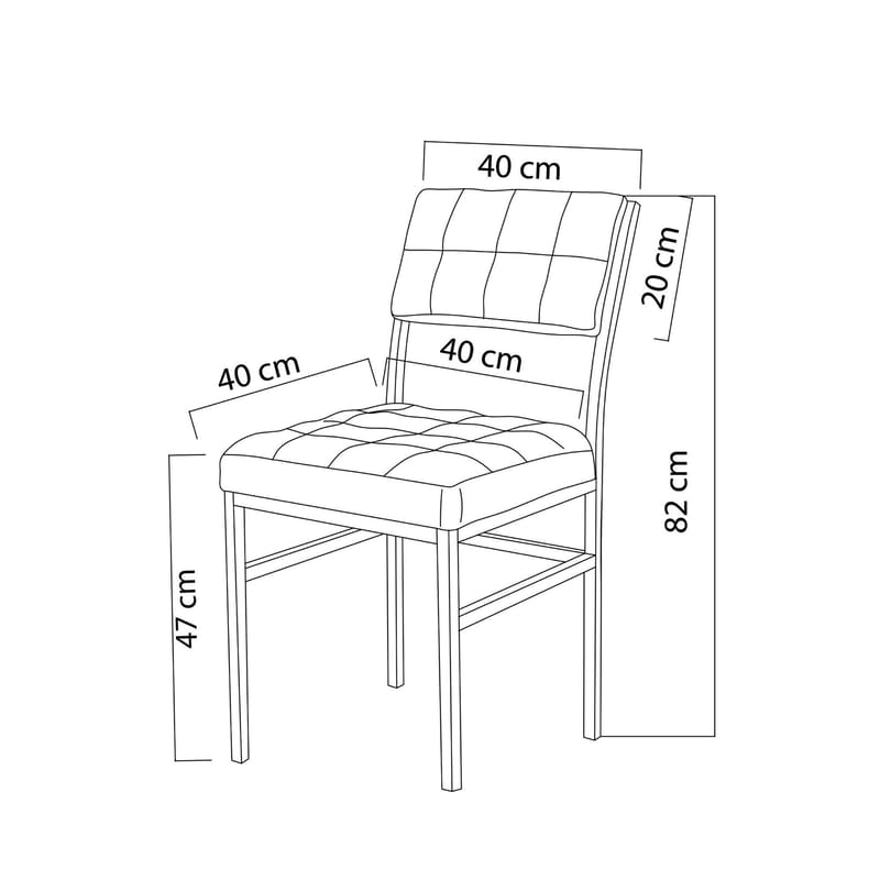 Stedum spisegruppe bord 70 cm + 2 stole - Creme Hvid - Møbler - Borde - Spisebordssæt