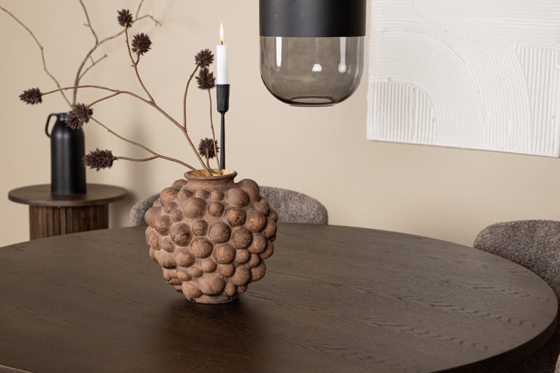 Stone Spisegruppe 120 cm Rund med 4 Modesto stole - Beige - Møbler - Borde - Spisebordssæt