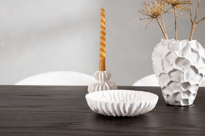 Stone Spisegruppe 220 cm Oval med 4 Chico Stole - Svart - Møbler - Borde - Spisebordssæt