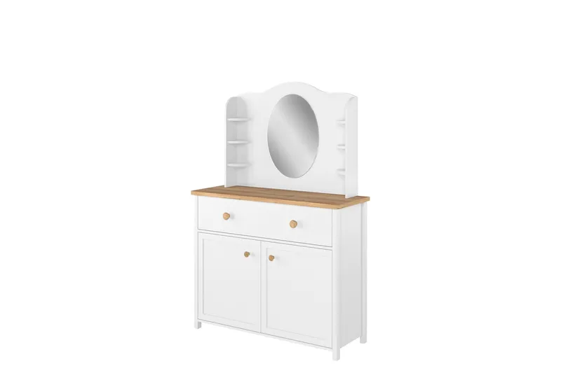 Storys Sminkebord 110x42 cm, Hvid
