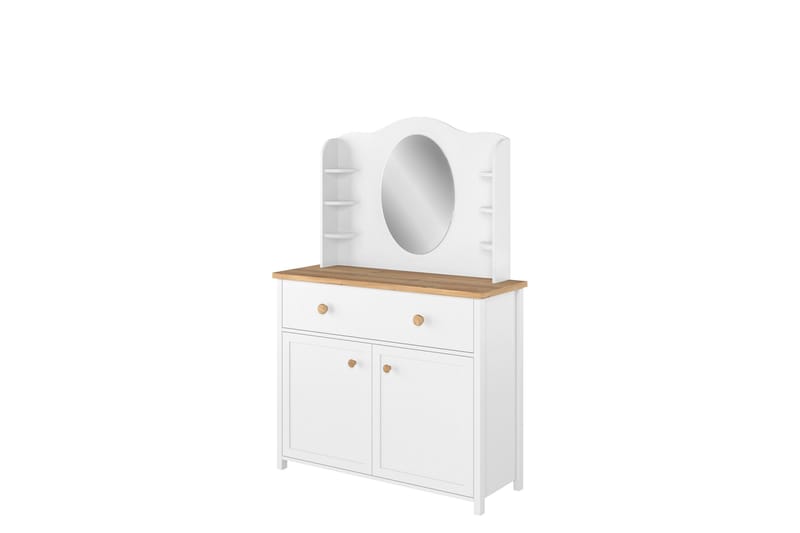 Storys Sminkebord 110x42 cm, Hvid