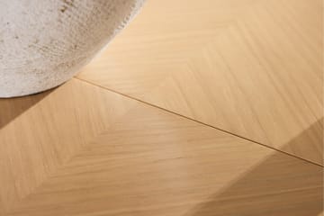 Strada Rektangulært Spisebord 120 cm med Træ- og Egetræsudseende - Whitewash - Møbler - Borde - Spisebord og køkkenbord
