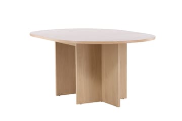 Strada Rektangulært Spisebord 120 cm med Træ- og Egetræsudseende - Whitewash - Møbler - Borde - Spisebord og køkkenbord