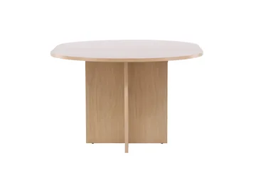 Strada Rektangulært Spisebord 120 cm med Træ- og Egetræsudseende - Whitewash - Møbler - Borde - Spisebord og køkkenbord