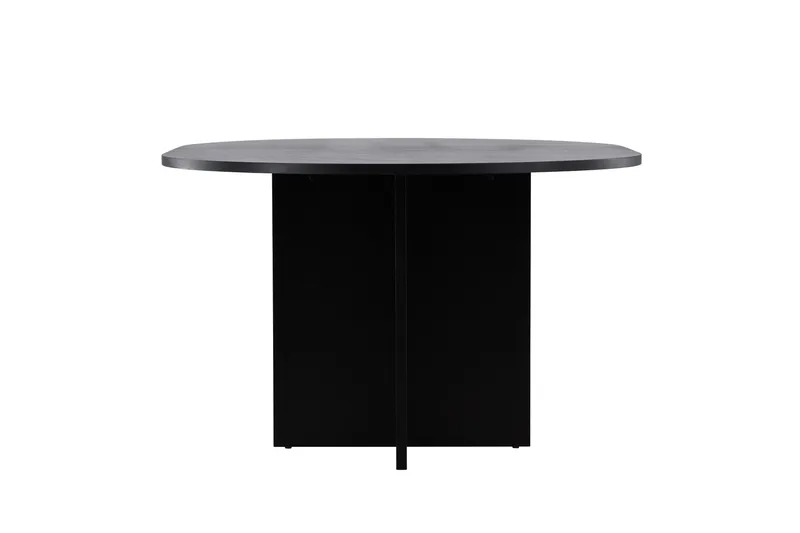 Strada Rektangulært Spisebord 120 cm med Træ- og Valnøddeudseende - Sort - Møbler - Borde - Spisebord og køkkenbord