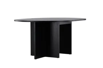 Strada Rektangulært Spisebord 120 cm med Træ- og Valnøddeudseende - Sort - Møbler - Borde - Spisebord og køkkenbord